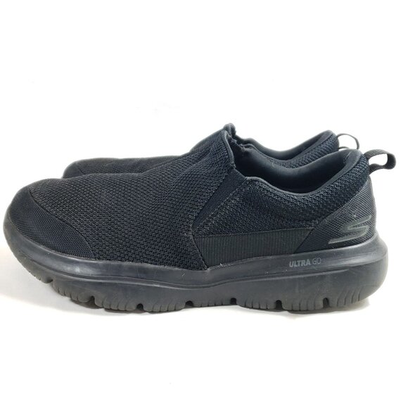 Skechers Mens Size 12.5 Ultra Go Slip-On Shoes Black - Picture 5 of 9